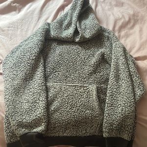 Blue notes boyfriend fit fluffy hoodie